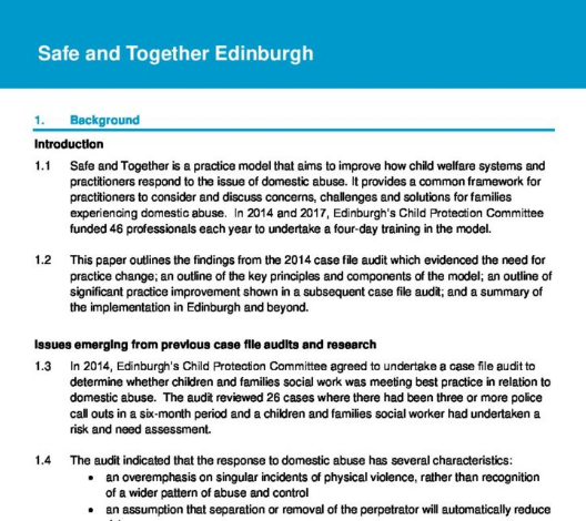 Safe & Together Edinburgh