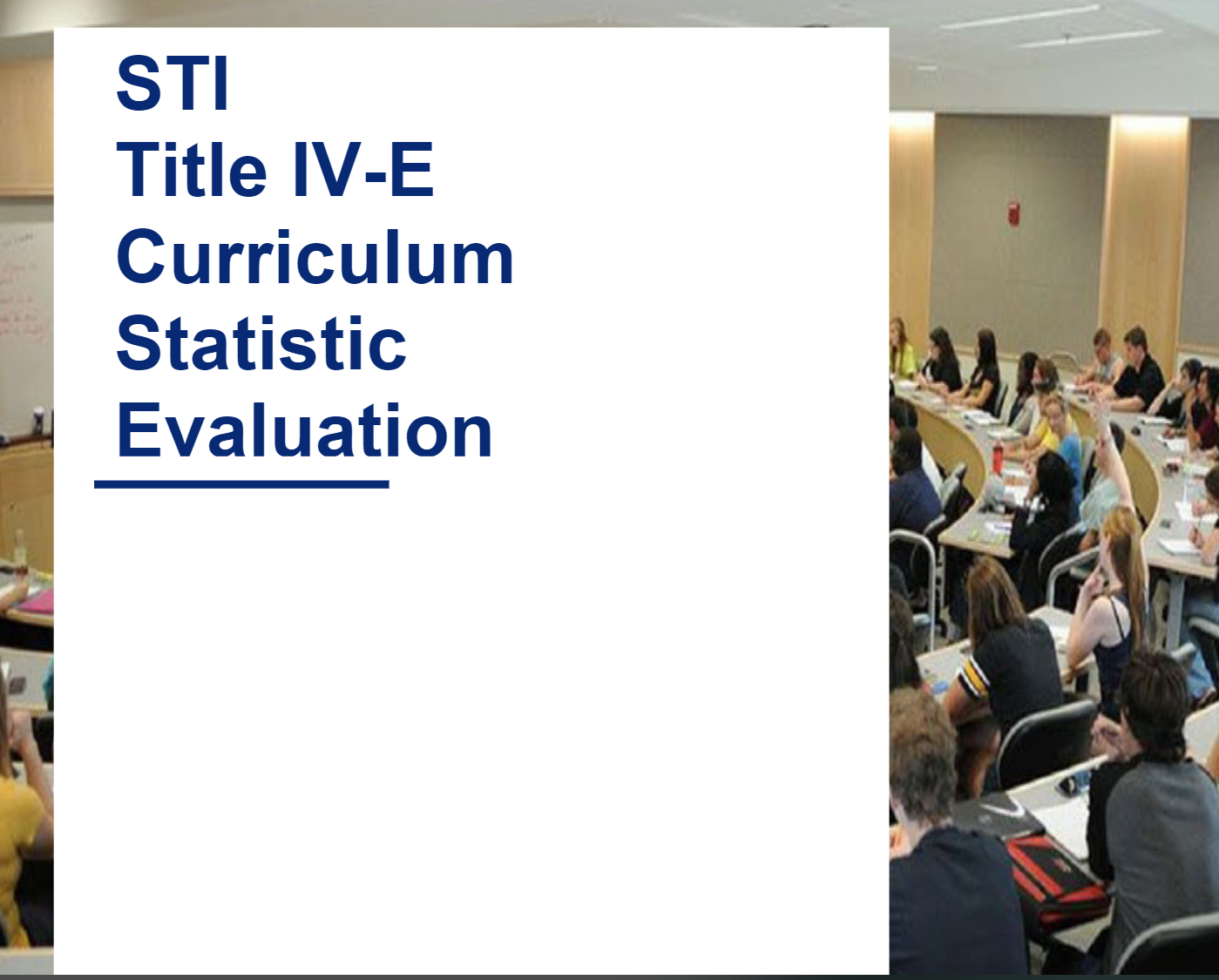 Title IV-E Curriculum Statistic Evaluation